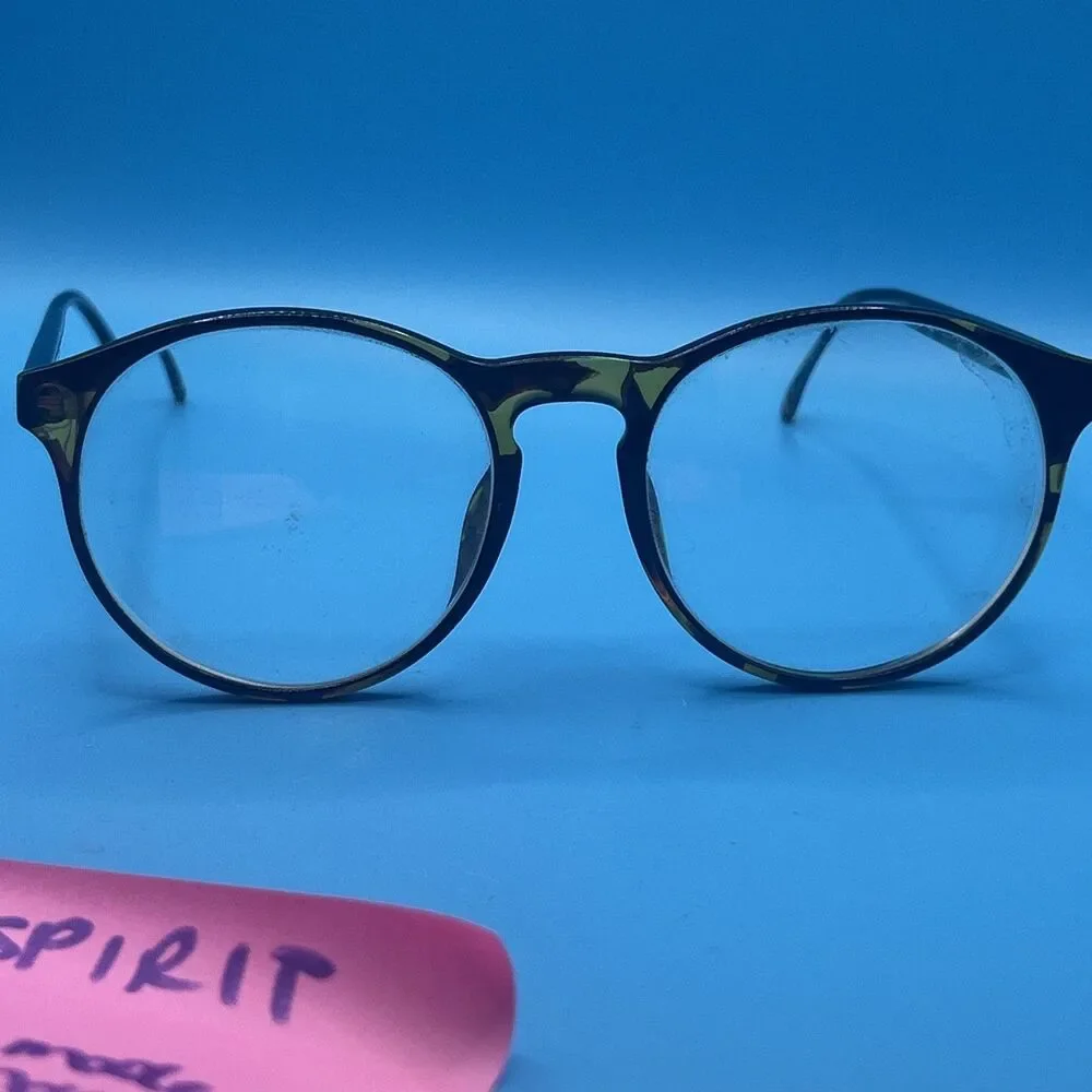 Vintage Optyl Esprit icm 7036 10 Eyeglasses Frame Tortoise Round 10-53-18